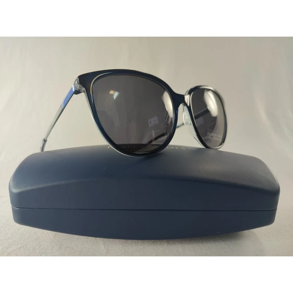Draper‎ James DJ7038 Sunglasses Indigo Blue Floral 56-17-140 Women's New In Case